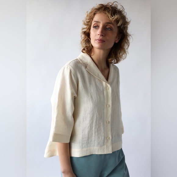 OffOn Revere Collar Shirt, Black - Picture 1 of 6